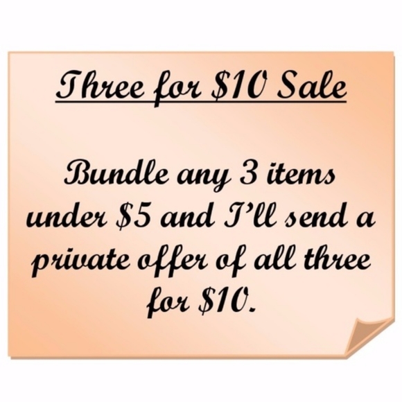 Bundle Sale!! Three $4 or less items for $10! - Picture 1 of 1
